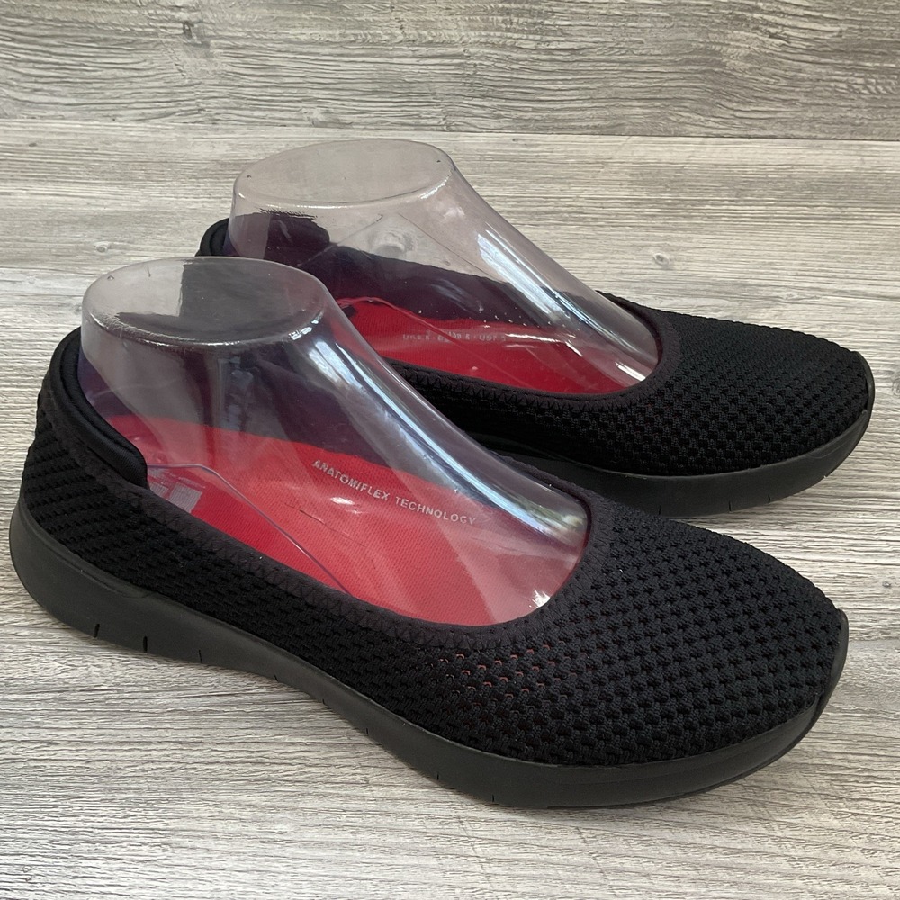 Fitflop Uberknit Ballet Flats Women's 7.5 Slip On Casual Comfort Shoes W59-090